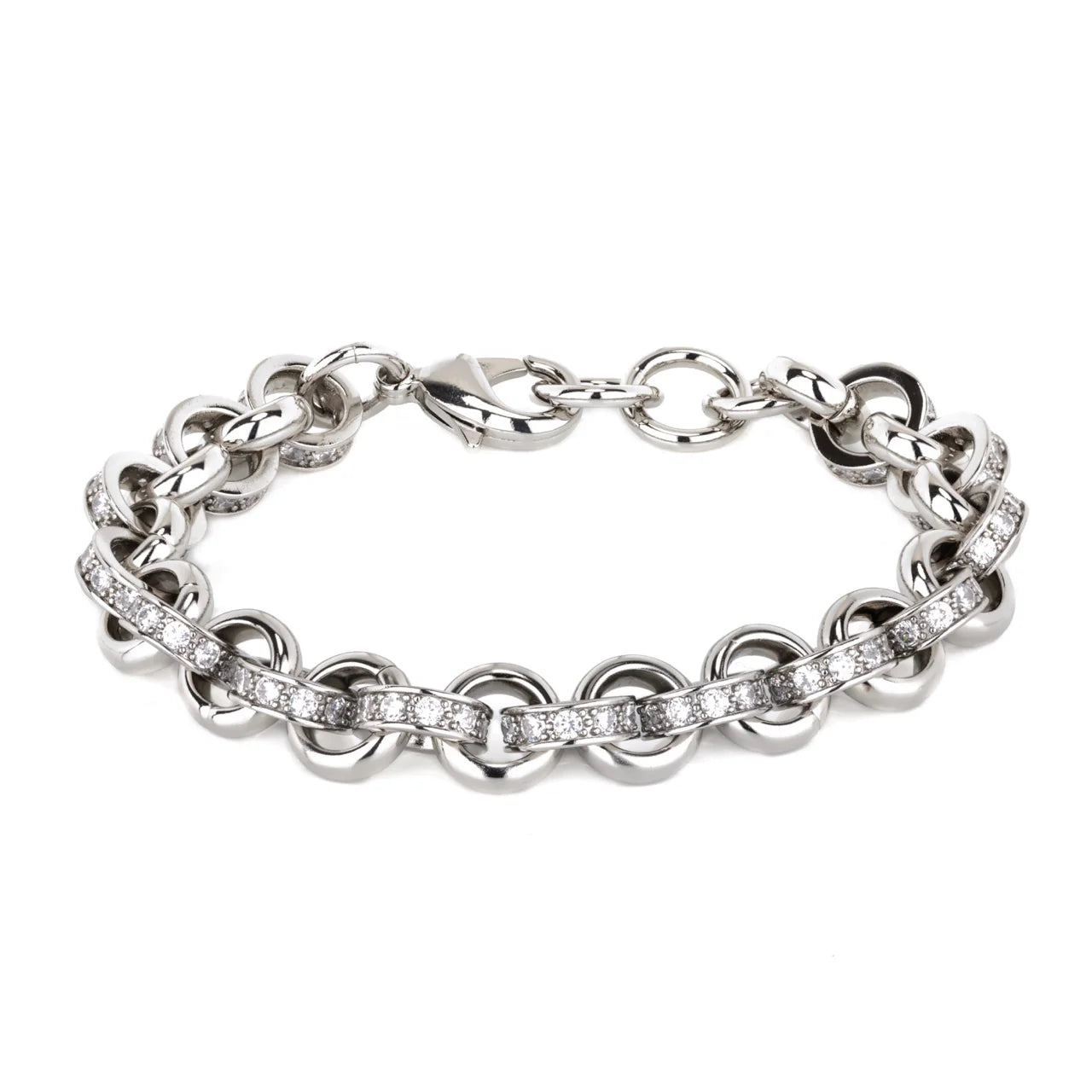 Heavy silver belcher online bracelet
