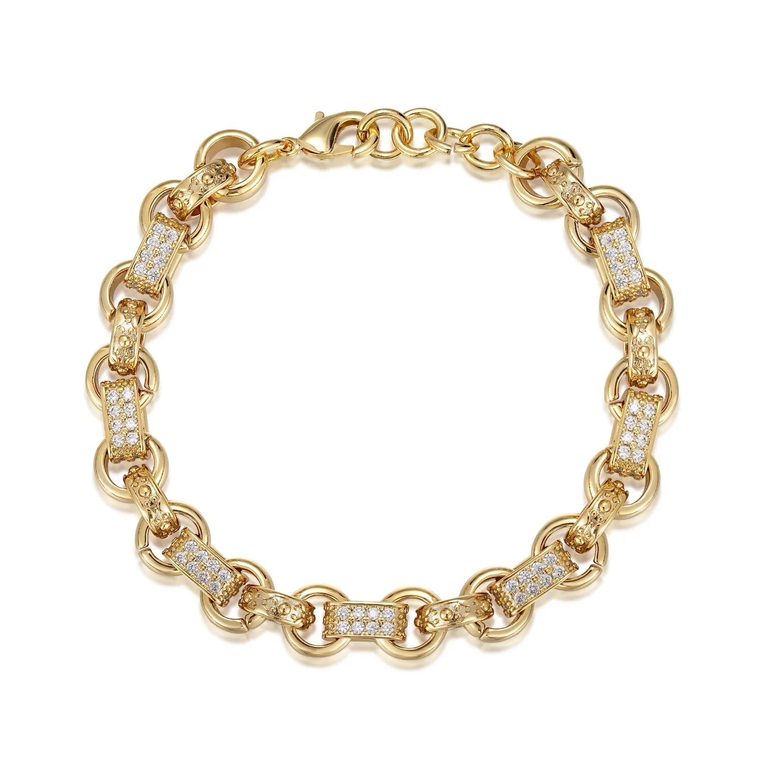 KIDS GOLD 10MM GYPSY LINK BELCHER BRACELET