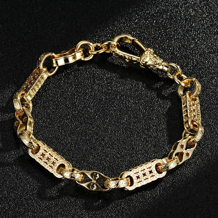 GOLD STARS AND BARS BRACELET