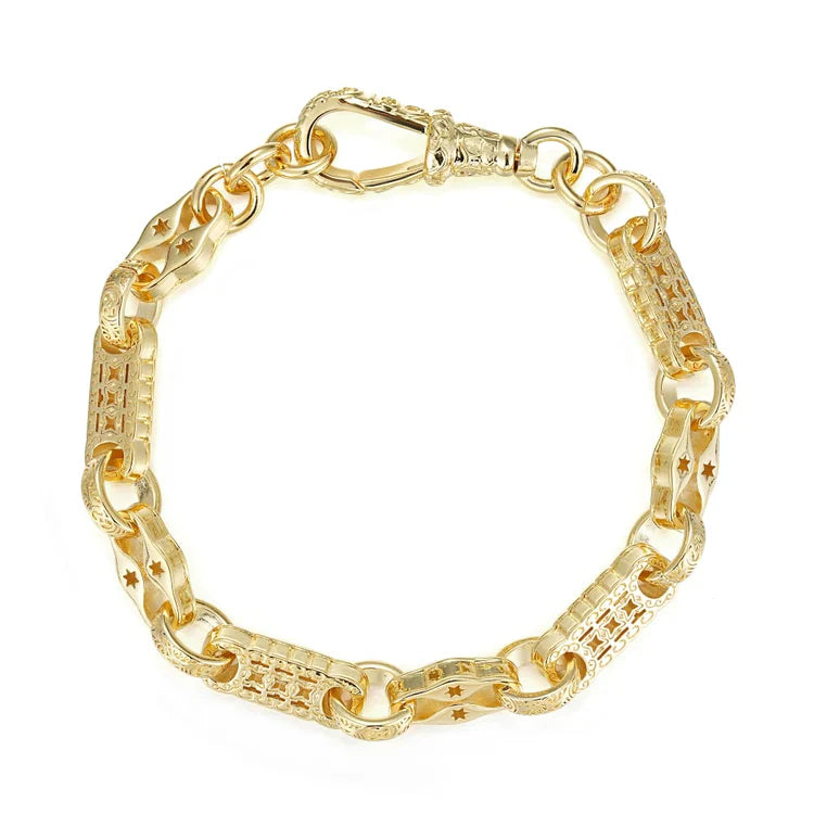 GOLD STARS AND BARS BRACELET