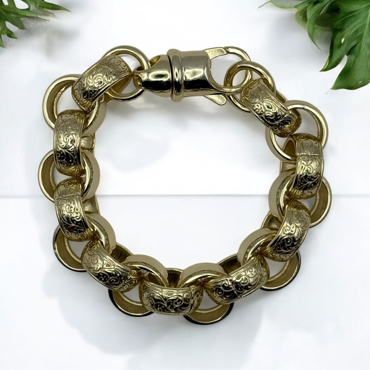 GOLD FILLED 14MM WELDED ORNATE BELCHER SET