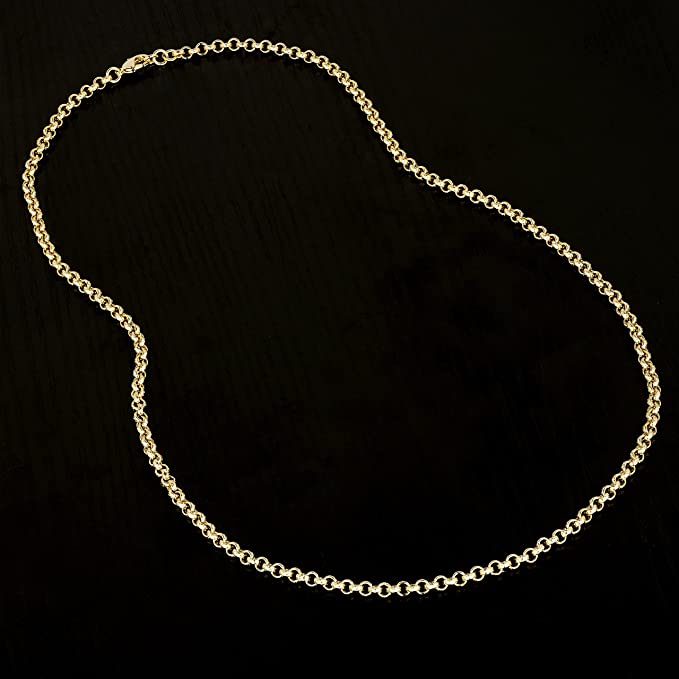 GOLD FILLED 4MM DIAMOND CUT BELCHER CHAIN
