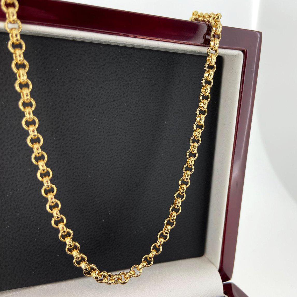 GOLD FILLED 4MM DIAMOND CUT BELCHER CHAIN