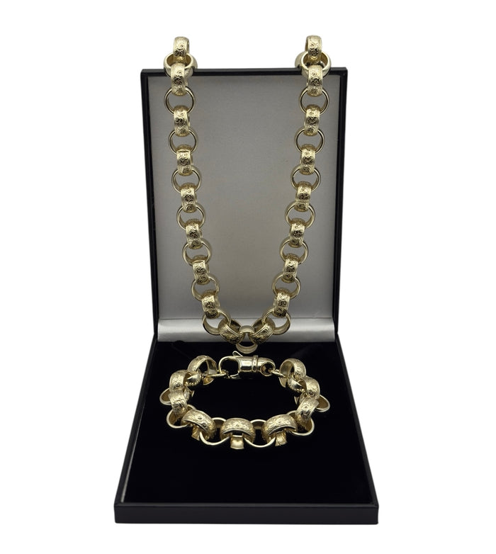 GOLD FILLED 14MM WELDED ORNATE BELCHER SET