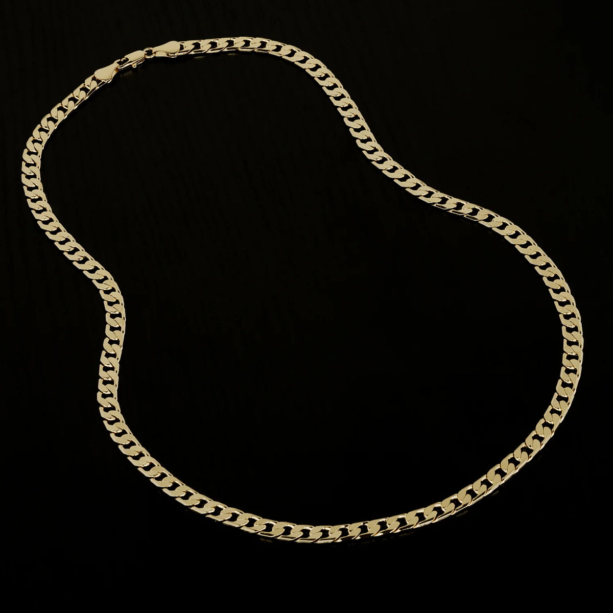 6mm Gold Cuban Curb Chain Necklace