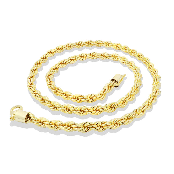 GOLD FILLED 8MM ROPE CHAIN