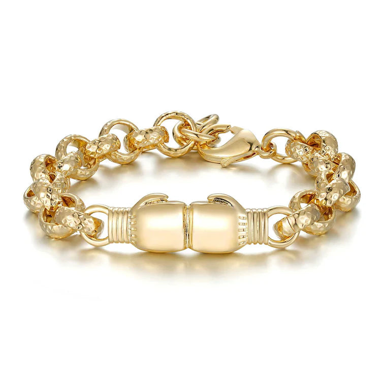 DOUBLE BOXING GLOVE BELCHER BRACELET