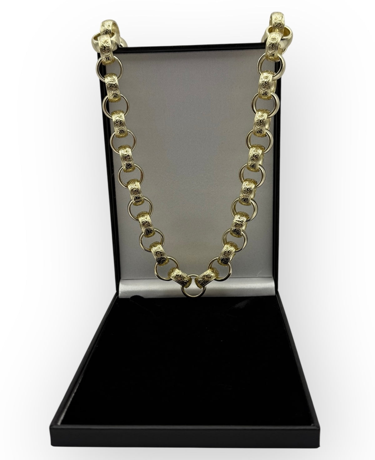 GOLD FILLED 14MM FULLY WELDED ORNATE BELCHER CHAIN