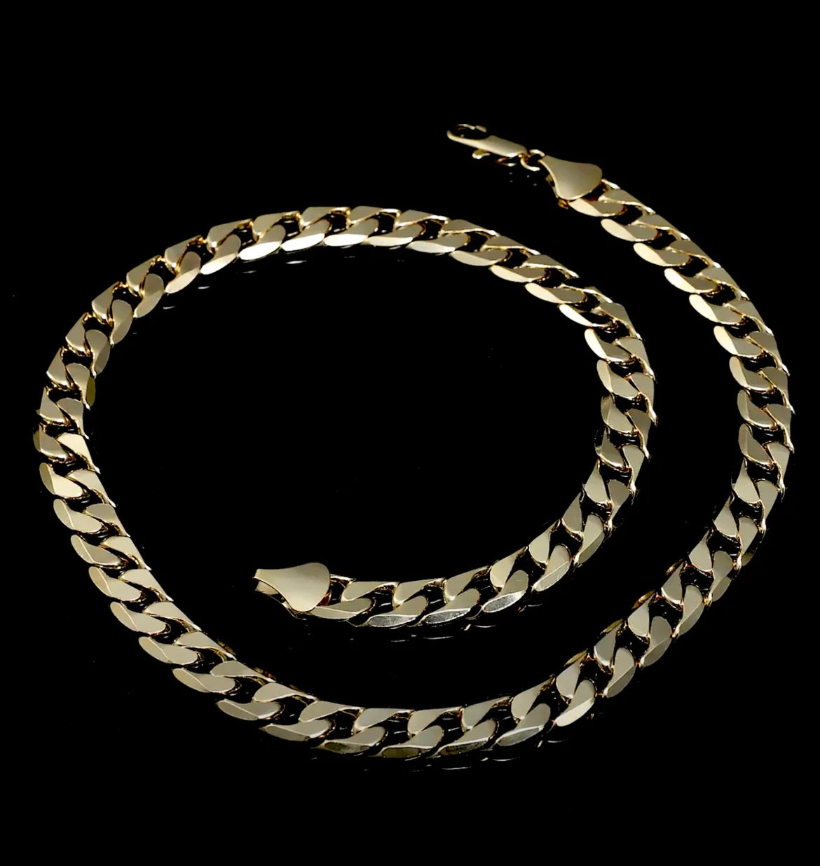 Luxury Gold 12mm Cuban Curb Chain