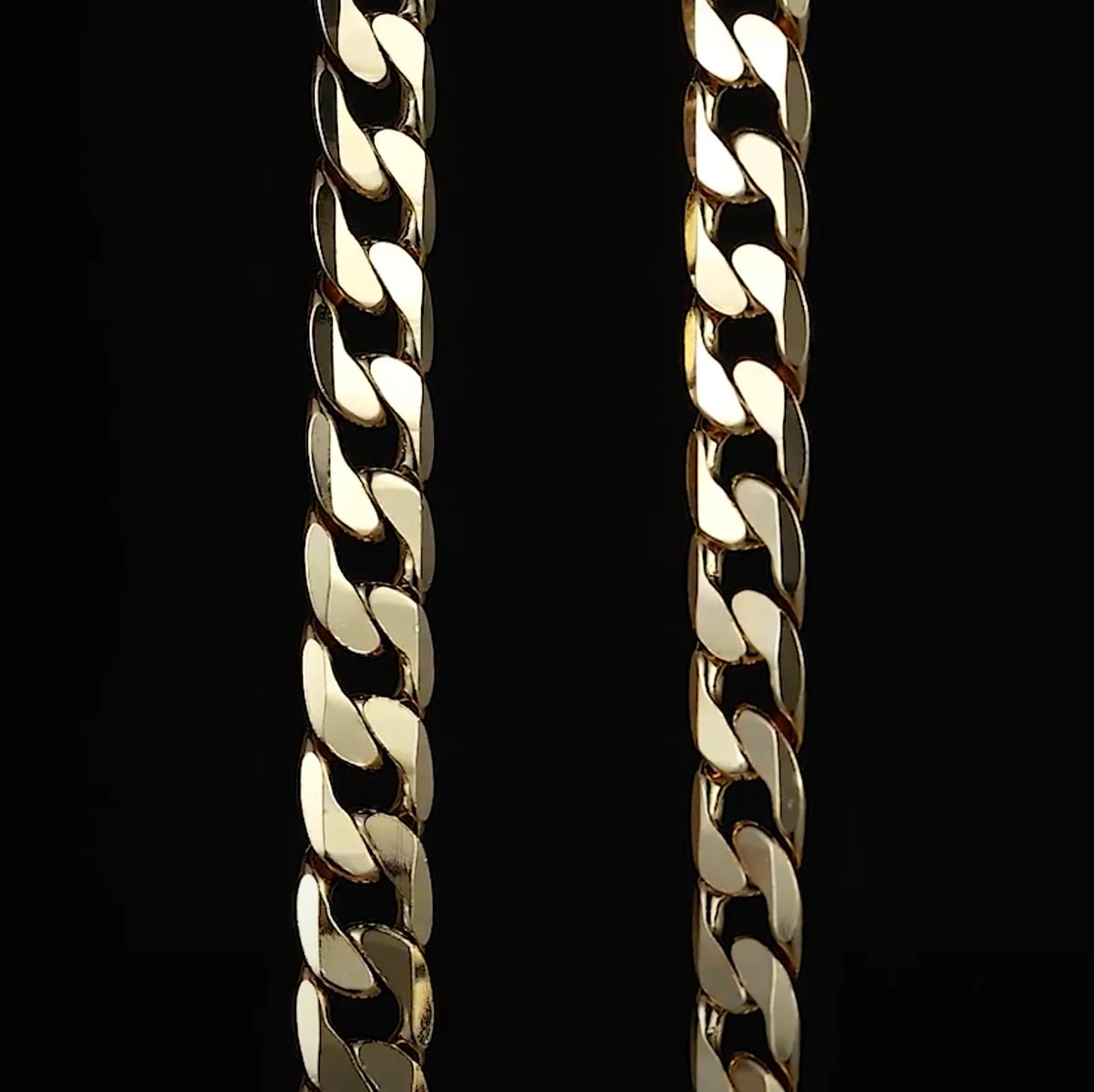 Gold filled 12mm Cuban Curb Chain
