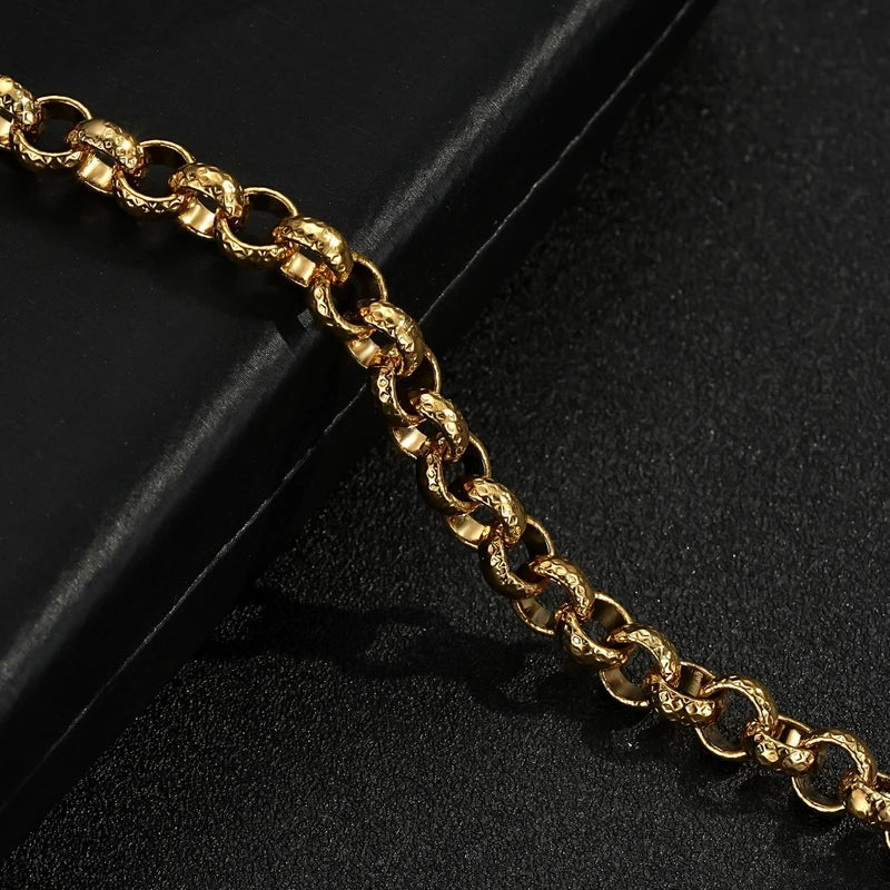 GOLD FILLED CHILDREN'S 8MM DIAMOND CUT BELCHER SET