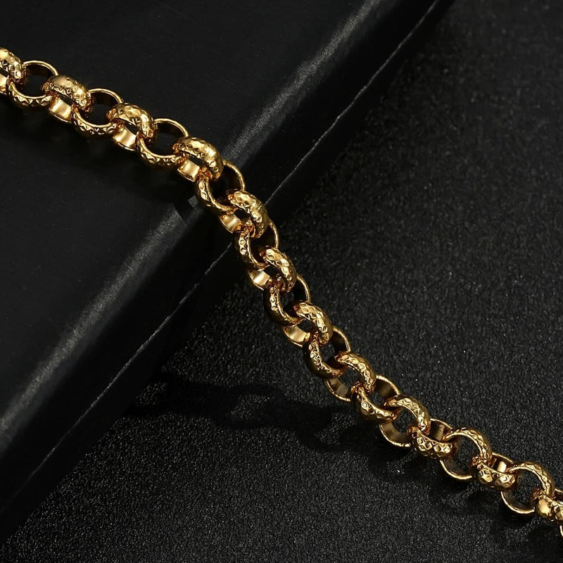 GOLD FILLED 8MM DIAMOND CUT BELCHER SET