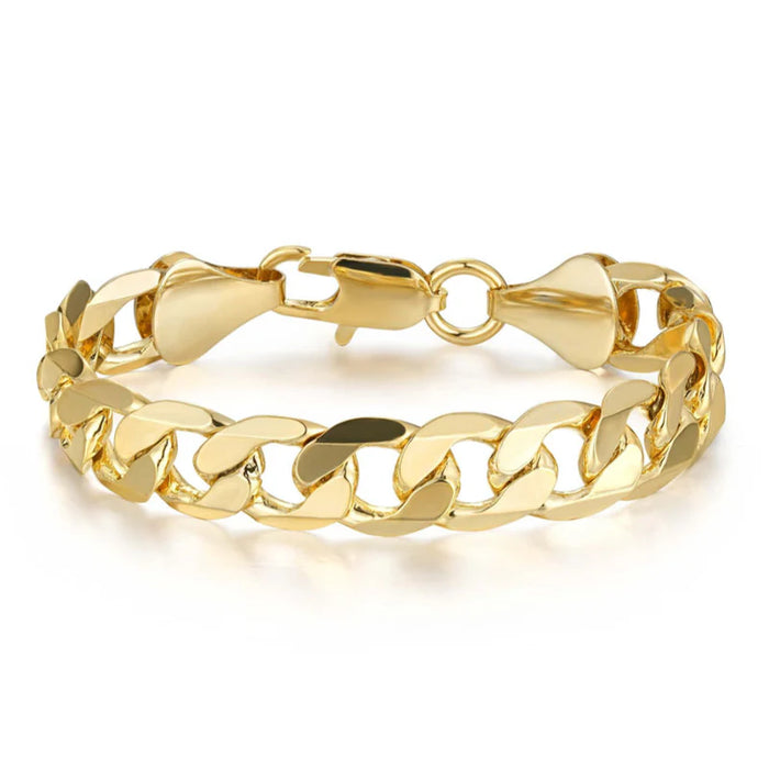 GOLD FILLED 9MM CUBAN CURB BRACELET