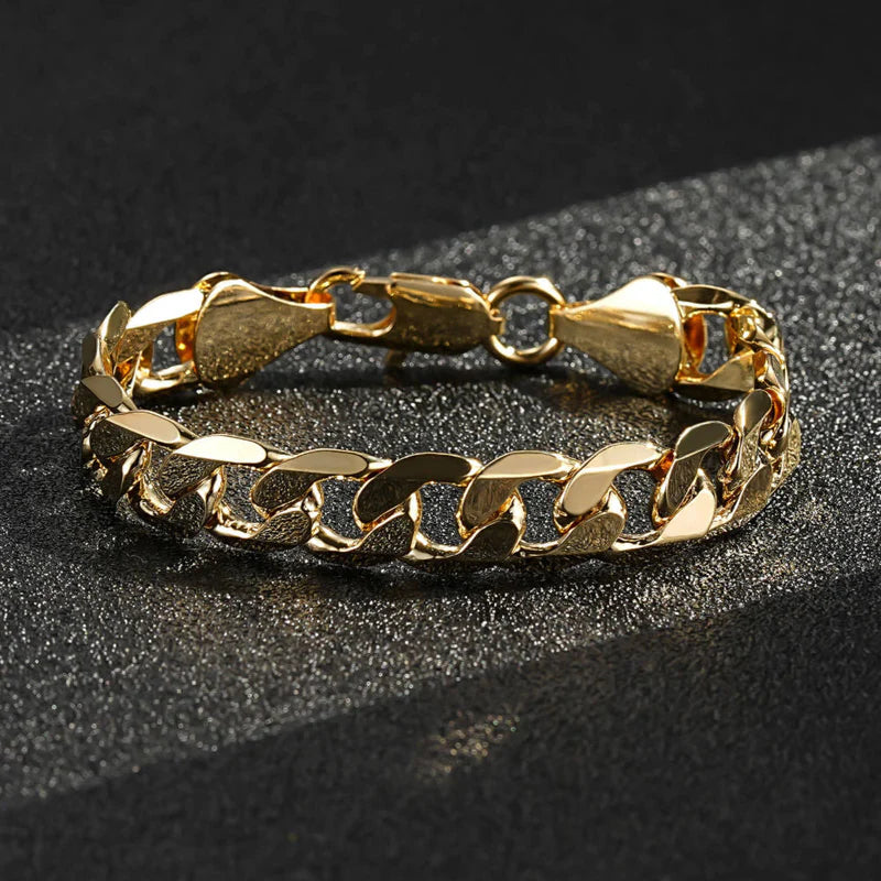 GOLD FILLED 9MM CUBAN CURB BRACELET