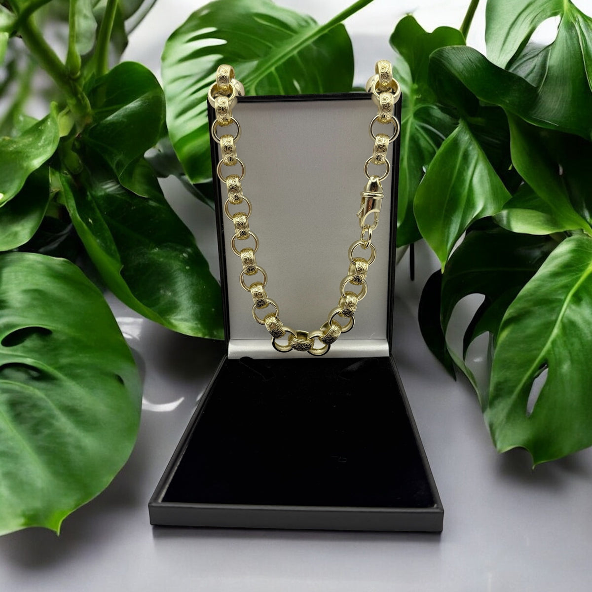 GOLD FILLED 14MM FULLY WELDED ORNATE BELCHER CHAIN