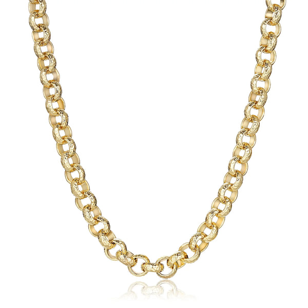 GOLD FILLED 12MM DIAMOND CUT BELCHER CHAIN