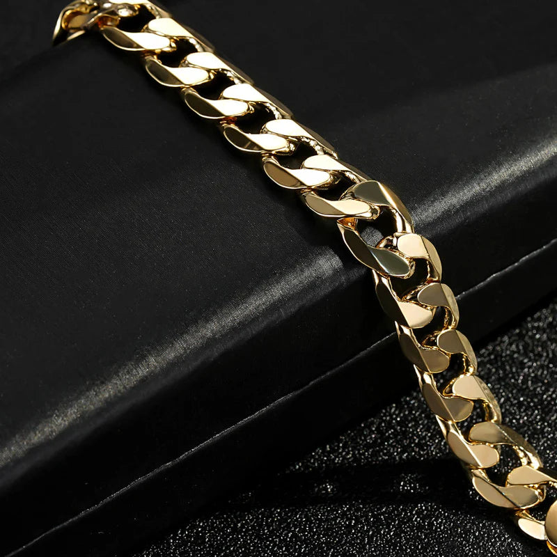 GOLD FILLED 9MM CUBAN CURB NECKLACE
